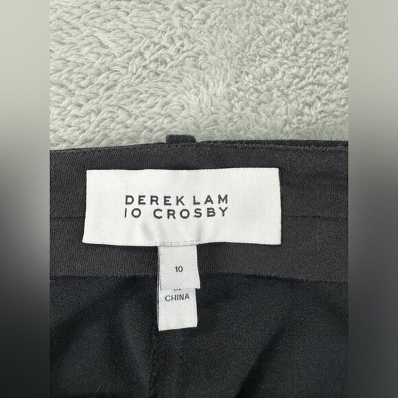 Derek Lam 10 Women's Size 10/30.5 Waist/L US Crosby Crop Flare Trouser in Black - Picture 2 of 11
